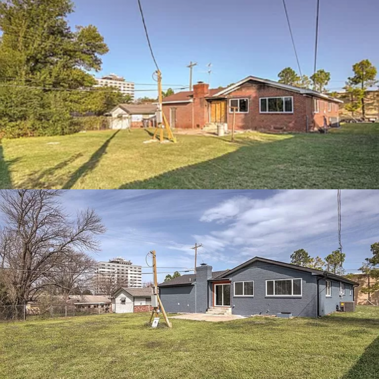 Before and after project collage 2