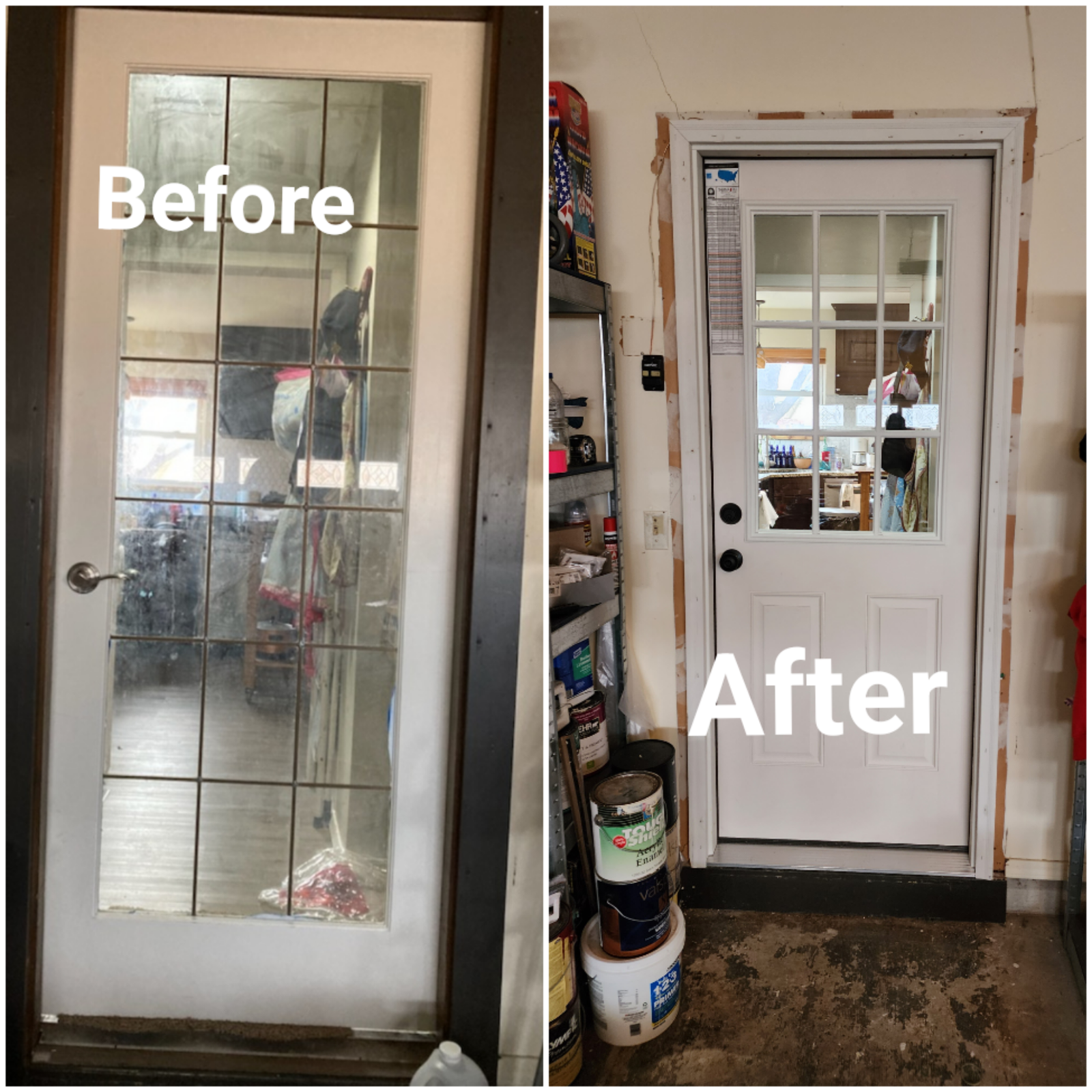 Before and after project collage 8