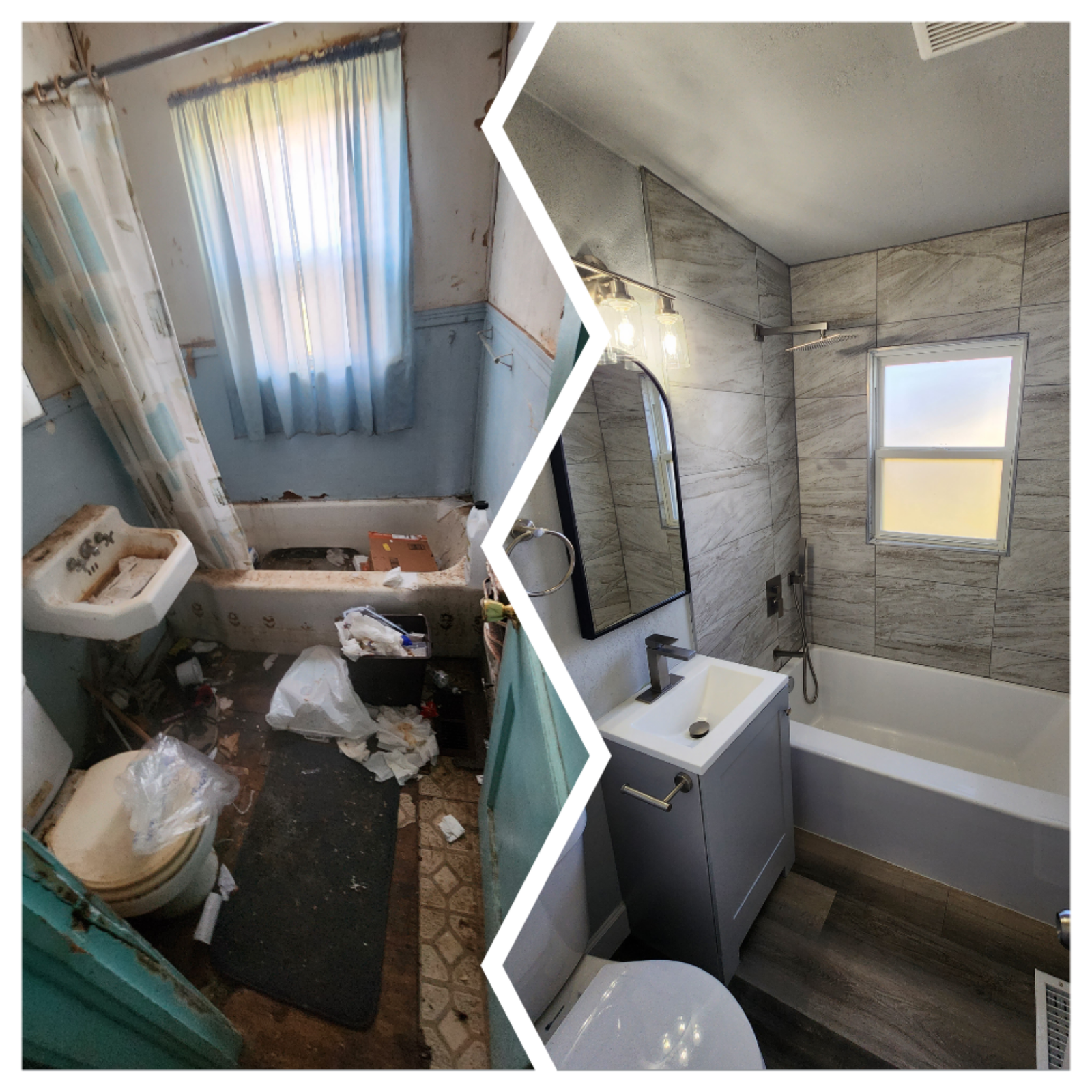 Before and after project collage 24