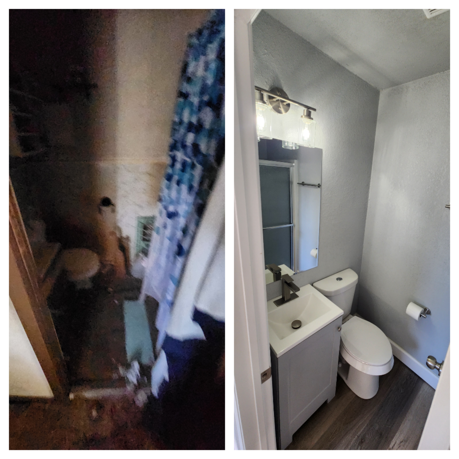 Before and after project collage 32