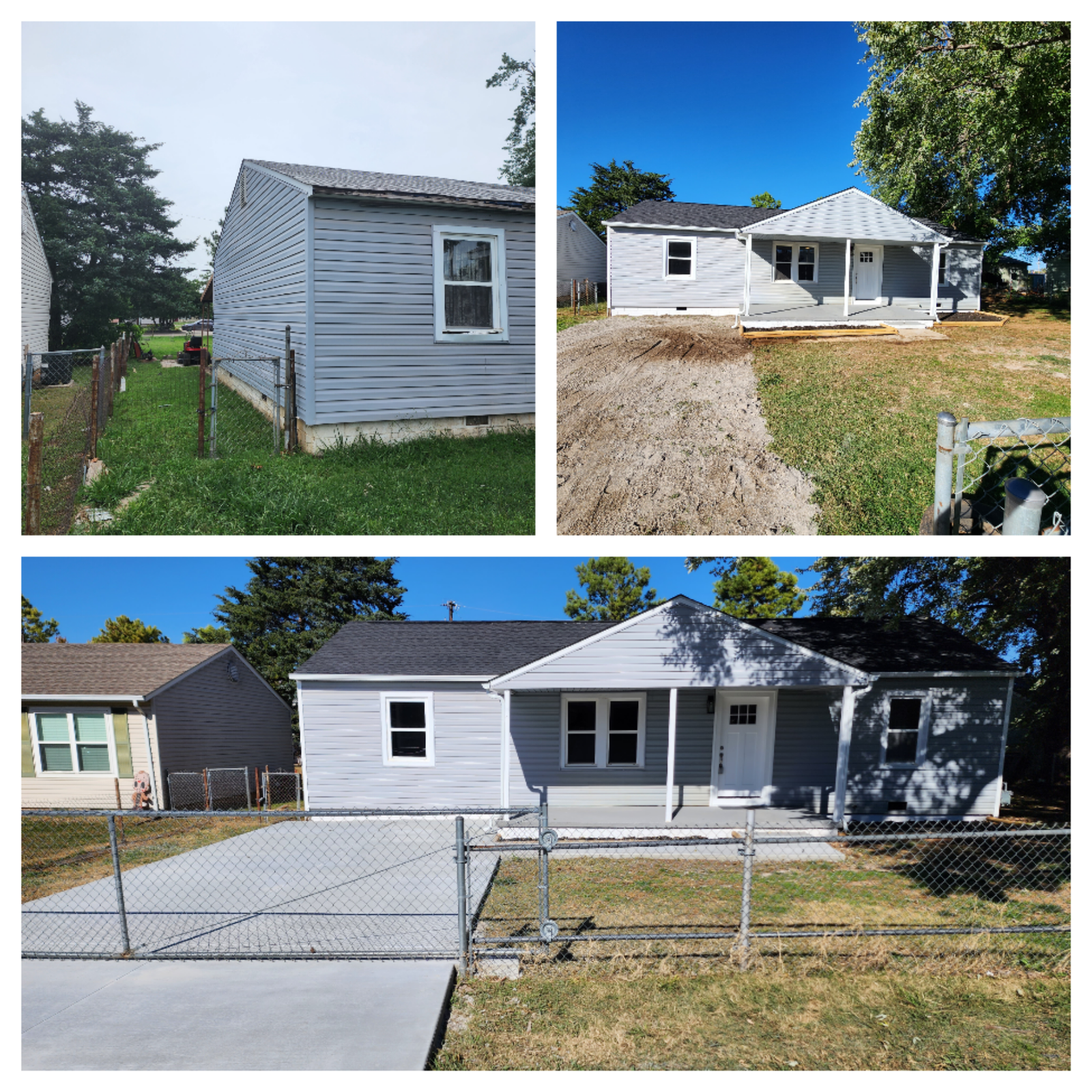 Before and after project collage 33