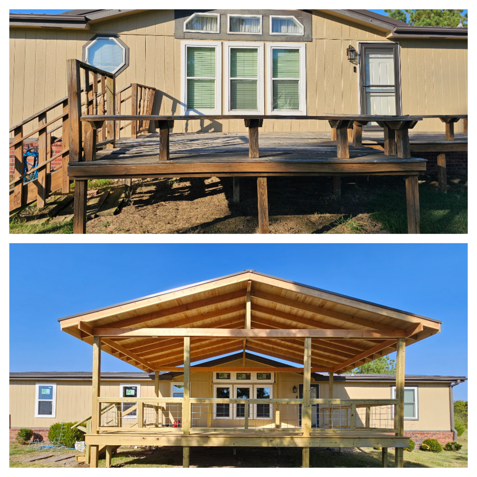 Before and after project collage 46